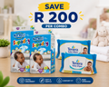 Kidi Bear Supadry Baby Diapers 200 Pack + Free Wet Wipes | Advanced Absorption